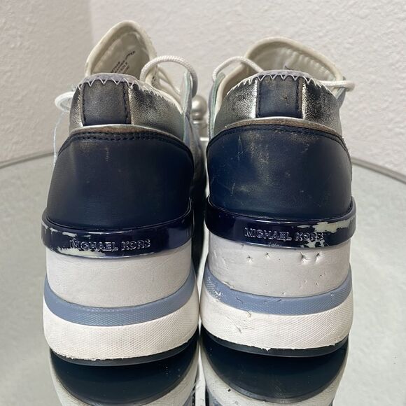 Michael Kors Liv Trainer Anthracite blue, white and silver size 9.5 - Picture 5 of 9